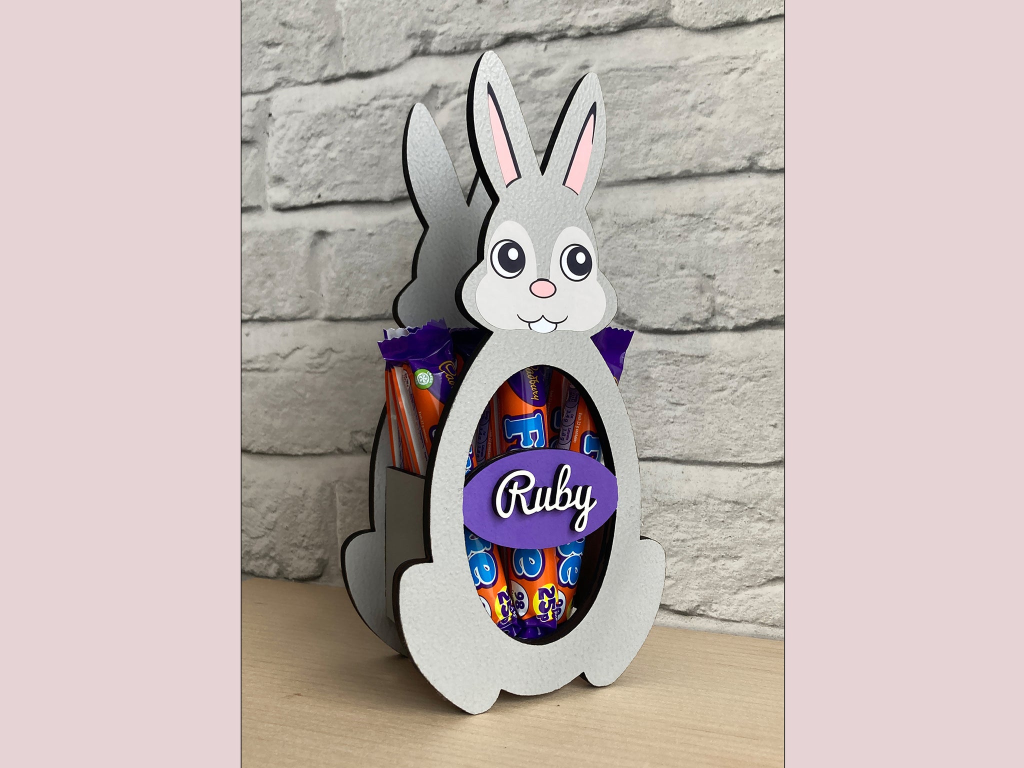 Easter Bunny Wooden Gift (Personalised)