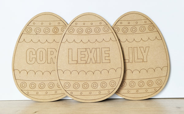 Wooden Easter Egg (Personalised)