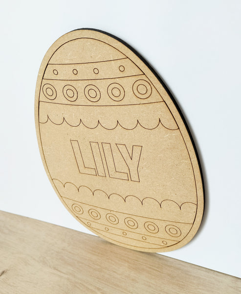 Wooden Easter Egg (Personalised)