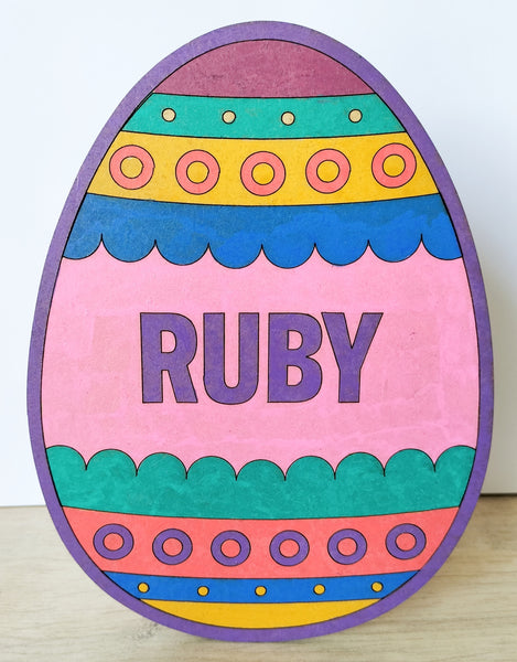Wooden Easter Egg (Personalised)
