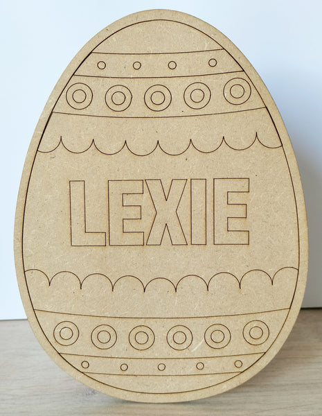 Wooden Easter Egg (Personalised)