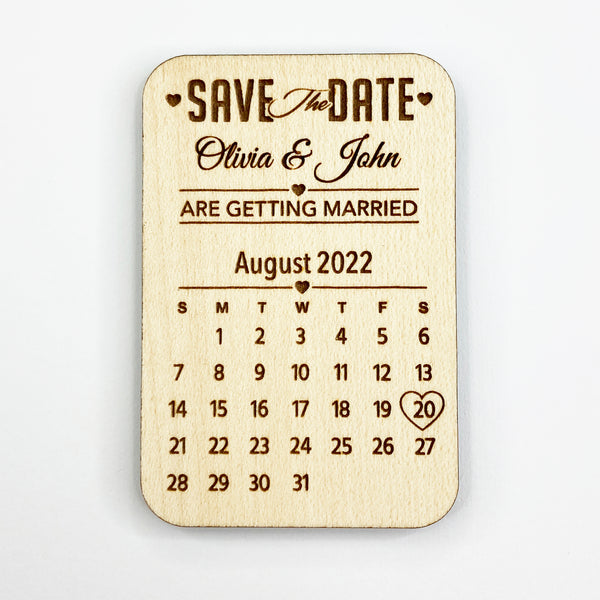 'Save The Date' Magnet