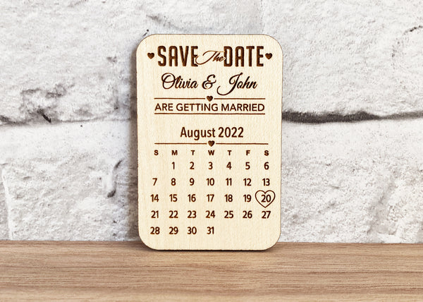 'Save The Date' Magnet